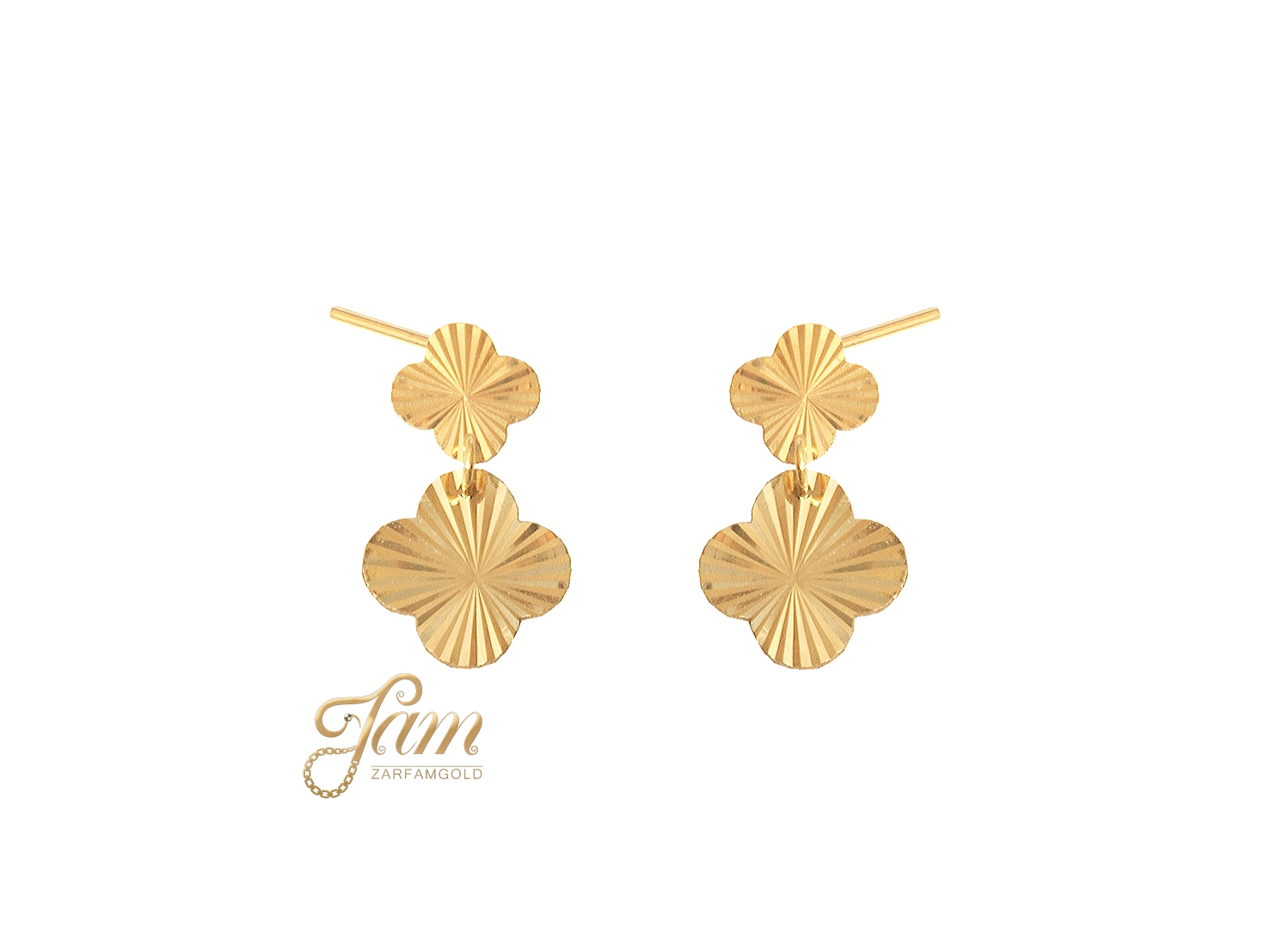 کاور گوشواره میخی ونکلیف تراش با آویز