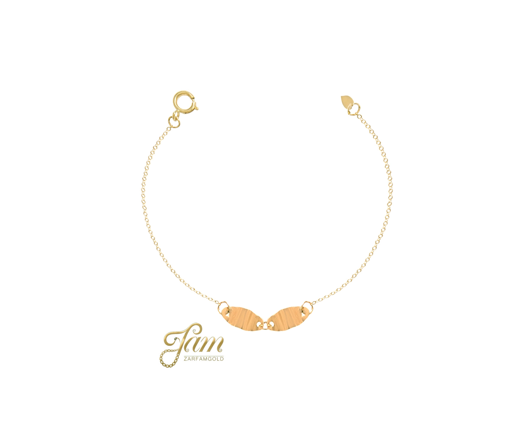 کاور دستبند دو بیضی کشیده چکشی