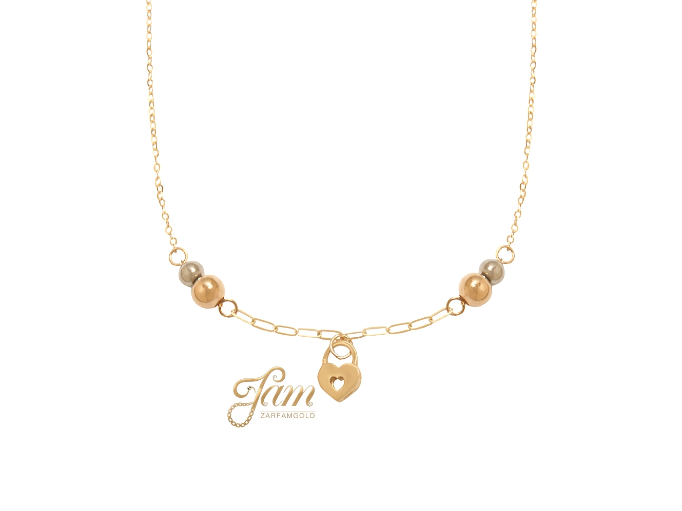 کاور گردنبند ایتالیایی قفل و گوی