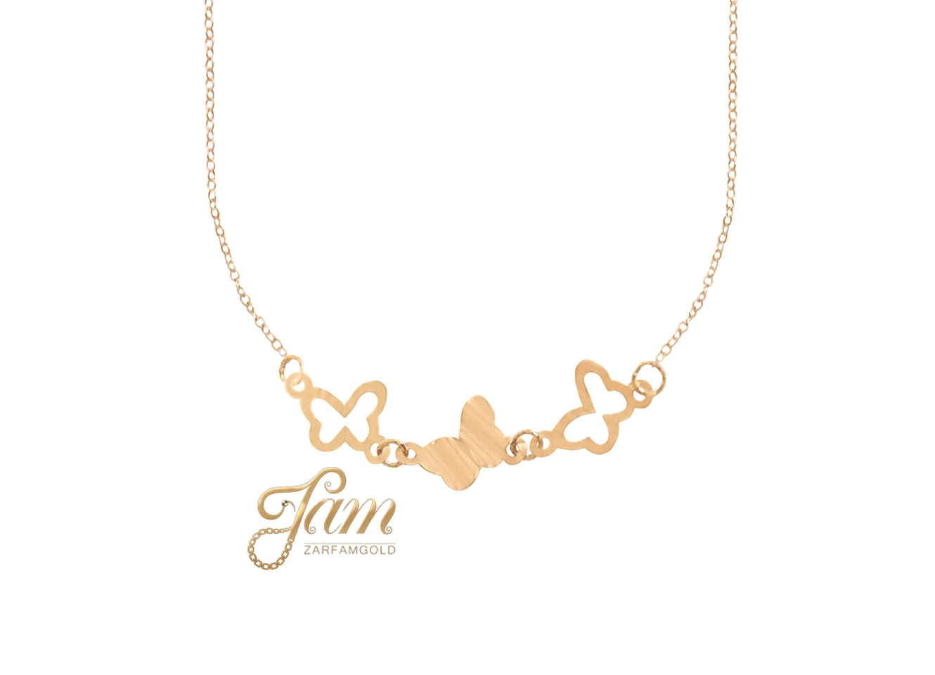 کاور گردنبند سه پروانه چکشی