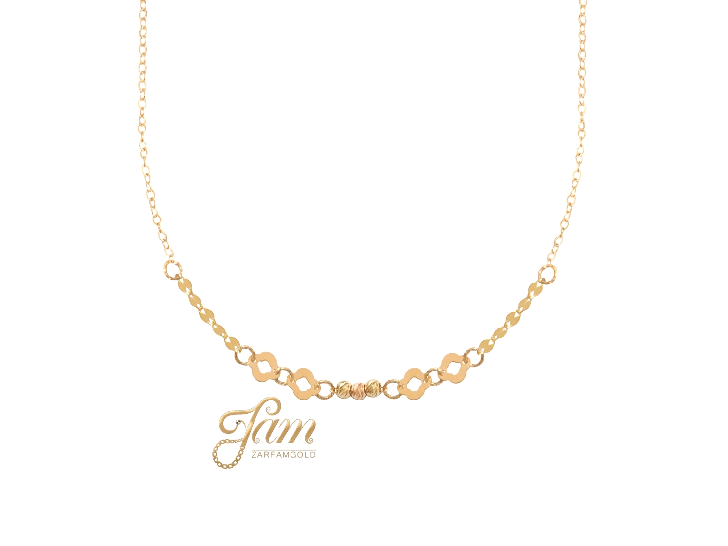 کاور گردنبند پولکی درشت ونکلیف و البر